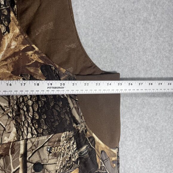 ProHunter Gear By Rocky Bibs Mens‎ XLarge Camo RealTree Hardwoods Thinsulate - Picture 10 of 16